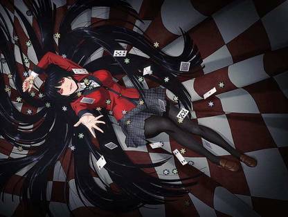 Jabami Yumeko Kakegurui Anime Girls Matte finish Poster Paper Print