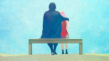 Uchiha Sasuke Haruno Sakura Naruto Shippuuden Bench Matte Finish Poster Paper Print
