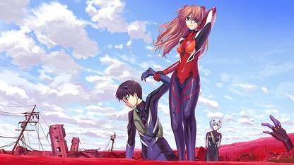Neon Genesis Evangelion Ikari Shinji Asuka Langley Soryu Ayanami Rei Matte Finish Poster Paper Print