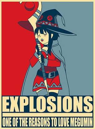 Hd Kono Subarashii Sekai Ni Shukufuku Wo Anime Girls Megumin Konosuba Hope Posters Loli Matte Finish Poster Paper Print