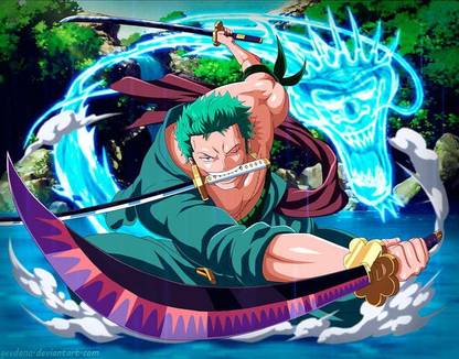 One Piece Roronoa Zoro Hd Matte Finish Poster Paper Print
