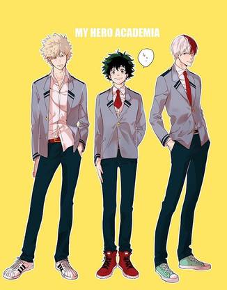 Boku No Hero Academia Katsuki Bakugou Izuku Midoriya Matte Finish Poster Paper Print