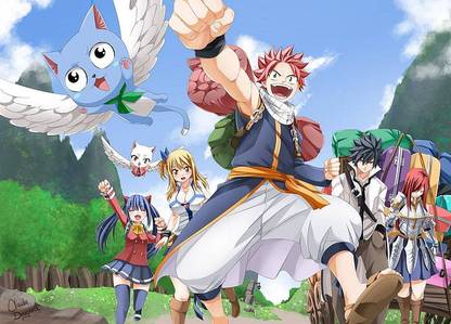 Anime Fairy Tail Carla Fairy Tail Erza Scarlet Matte finish Poster Paper Print