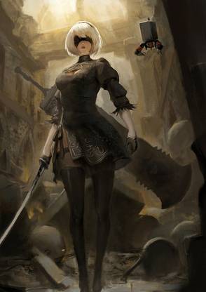 Sword Nier Automata B Nier Automata Matte Finish Poster Paper Print