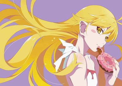 Anime Monogatari Series Kiss Shot Acerola Orion Heart Under Blade Kizumonogatari Matte Finish Poster Paper Print