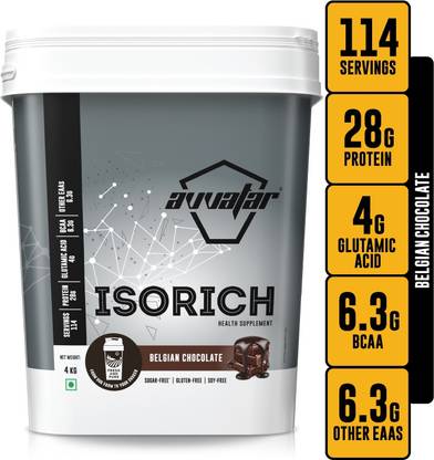 Avvatar Isorich Belgian Chocolate 4Kg Whey Protein