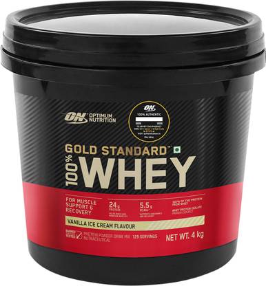 Optimum Nutrition (ON) Gold Standard 100% Protein Powder - Primary Source Isolate Whey Protein
