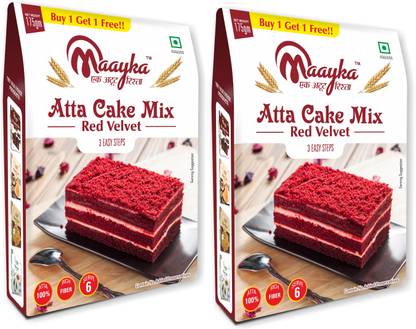 Maayka - Ek Atoot Rishta -Atta-Red Velvet Cake Mix 175G+175G 350 g