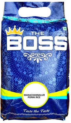The Boss Manachannalur Ponni Rice (Full Grain, Boiled)