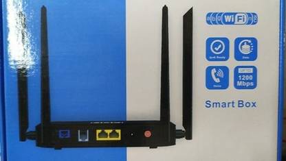 dbc HGU-V210-4AC wifi router(1200 Mbps Router (Black, Dual Band) Router 5 GHz, 2.4 GHz 1200 Mbps Wifi Speed Dual Band External Antenna NA