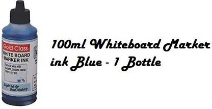 GoldClass 100ml Whiteboard Marker ink Blue - 1 Bottle Stamp Pad Ink