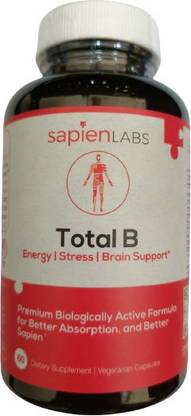 SAPIEN BODY B Complex - Includes All 8 Essential B Vitamins - Boost Energy, Brain & Immunity