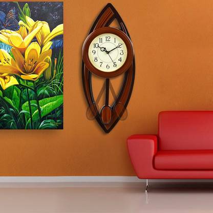 Att'z Analog 52 cm X 21 cm Wall Clock