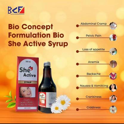 Bio Concept Formulation She Active Syrup A Complete Health & Beauty Tonic for Women