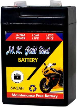 MK Gold Fast Bike Battery 5LB 12 Ah Battery for Bike