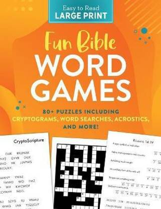 Fun Bible Word Games Large Print