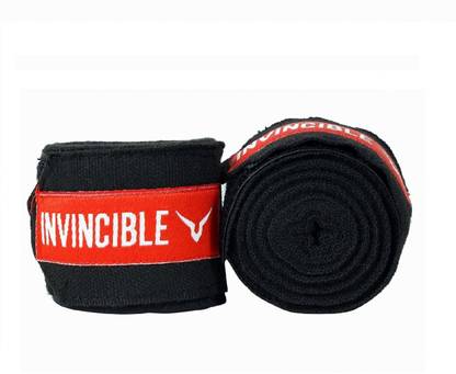 Invincible HW757 Black Boxing Hand Wrap