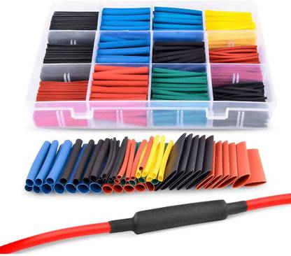 Techtest 563 Pcs Heat Shrink Tube Cable Sleeve Wrap 5 Colors 12 Sizes Tubing Set Combo Tube Wire Assorted Sleeving Wrap Electrical Cable Wire Long Lasting Insulation Protection, Safe & Easy Kit for Diy Heat Shrink Cable Sleeve, Heat Shrink Tube, Shrink Tube, Cable Sleeve, Heat Shrink Cable Sleeve, Wire Sleeve, Wire Heating Sleeve, Heat Sleeve, Heat Shrink Sleeve, Polyolefin Heat Shrink Tube, Wire Heat Shrink Heat Shrink Cable Sleeve