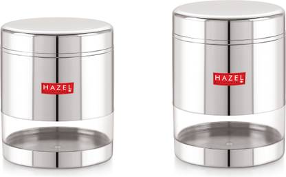 HAZEL Steel Grocery Container  - 800 ml, 600 ml