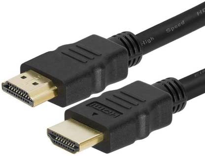 FEPPO HDMI Cable 1.5 m HDMI Cable All In One High Speed (HD TV, LED, LCD & 4K HD, Box),Cable For Computer/Laptop/Led/Tv/Projector (Male to Male) 1.5 Black