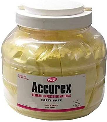 pyrax Alginate Impression Material Dust Free Fast setting with Pleasant mint taste Highly elastic (1126 gm, Yellow) Dental Elevator