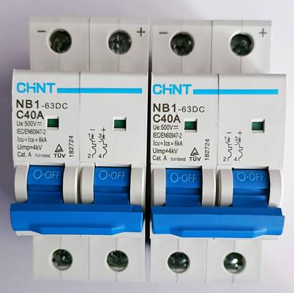 Chint DC MINIATURE CIRCUIT BREAKER 500V 40A - 02 MCB