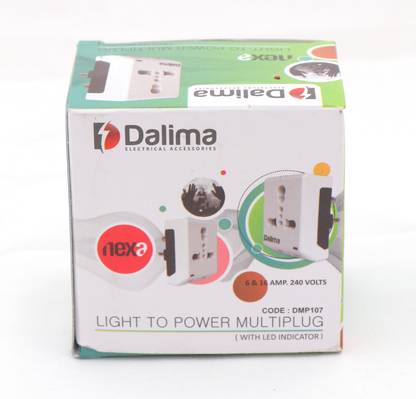 Dalima NEXA MULTIPLUG 6A TO 16A 6 A Three Pin Socket