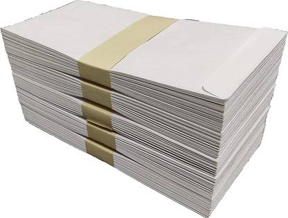 SHREE MAHAVIR PAPER White Envelope 1000 piece for Courier and Documents, 100GSM,Size - 7 x 4 Inches Envelopes