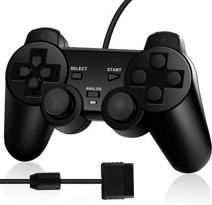 gamseria Ps 2 Twin Vibration Wired Analog Controller Compatible for PS2/PS1/PSX - Dual Vibration Gamepad Remote Joypad - Compatible with playstation2  Joystick