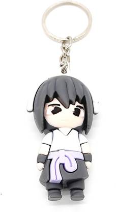 Arkanum Sasuke Uchiha Naruto Anime Character Model 1 Silicone Keychain Key Chain