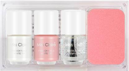 Miss Claire French Manicure Kit With Acrylic Box