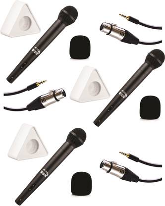 WON BRAND Media Condenser Mic for Mobile Specially Designed for News Reporter Interview Journalist Media youtubers etc with white Triangle Mic Flag Microphone