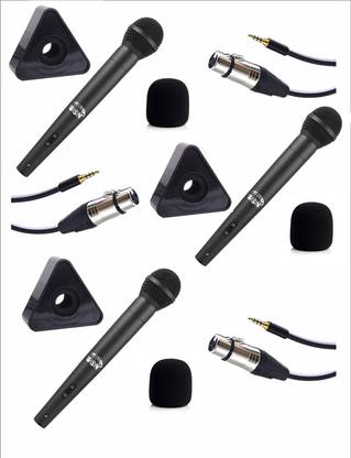 WON BRAND Media Condenser Mic for Mobile Specially Designed for News Reporter Interview Journalist Media youtubers etc with black Triangle Mic Flag Microphone