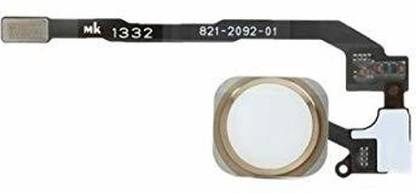 Shinzo Home Button Menu Button Flex Cable Replacement Part Without Touch Compatible for Apple iPhone SE (4.0") A1724 / A1662 / A1723 - Fingerprint Sensor Flex cable