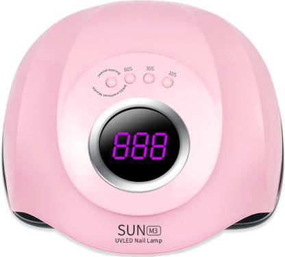 FStyler 45pc Double Light Source (365+405nm)LED's UV Nail Gel Dryer Lamp For Manicure 180W Dual Power Professional Gel Polish LED Nail Dryer Lamp SUN-M3 UV LED Nail Lamp for Curing All Gel Polish Drying with Auto Sensor and 4 Mode Timer Button (Professional Salon Series) Nail Polish Dryer