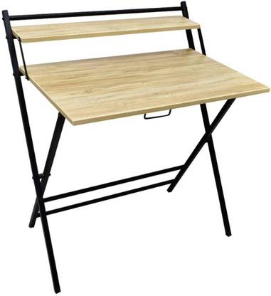 S-Furn Multiuse folding Table Work from Home table (Four Season Light-Colour) Engineered Wood Study Table