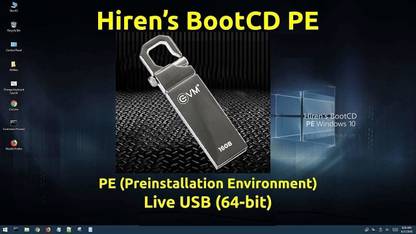 best deal Hirens Boot CD 16.2 Tool to Fix & Repair All PC Problems 2021 LIVE BOOTABLE Version with USB 2.0 Flash Drive Metal Pen Drive LATEST 64