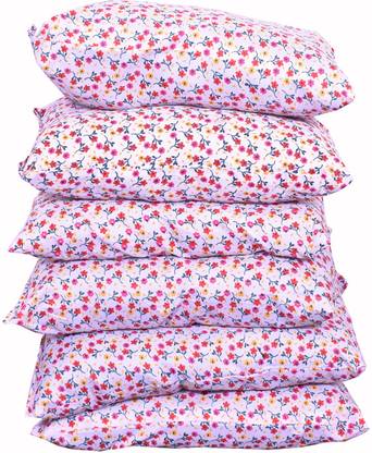 TROVA FASHION STORE Cotton Solid Sleeping Pillow Pack of 6