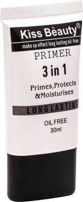 Kiss Beauty 3 in 1 Long Lasting Oil Free Primer (Transparent) Primer  - 30 ml