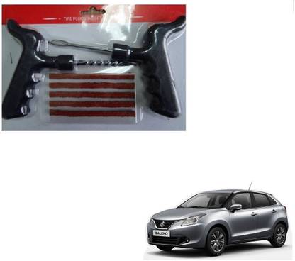 AuTO ADDiCT Car Tool Safety With 5 Strip Tubeless Tyre Puncture Repair Kit For Maruti Suzuki Baleno Nexa Tubeless Tyre Puncture Repair Kit