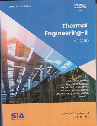 Thermal Engineering - II, B.Tech III-Year I-Sem(ME) (R-18), Latest 2021-22 Edition