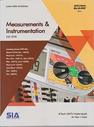 Measurements And Instrumentation, B.Tech III-Year I-Sem(EEE) R-18 JNTU-Hyderabad, Latest 2021-22 Edition