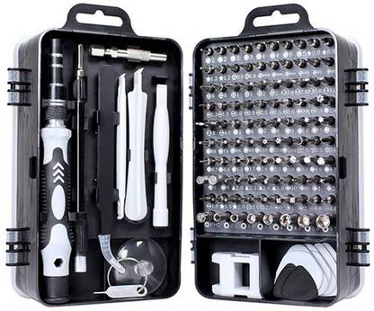 Dotcom 115 in 1 Interchangeble Multipurpose Mini Screwdriver Set Magnetic Slot Wrench Bits Repair Tools Kit Set Combination Screwdriver Set for Home Appliance,Laptop,Mobile,Computer Standard Screwdriver Set