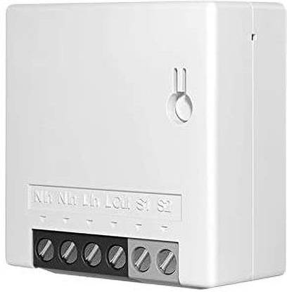 Auslese Universal DIY 2 Way Circuit Breaker Module Mini R2 10A Smart WiFi Wireless for Smart Home Automation Compatible with Alexa & Google Home Assistant Smart Switch