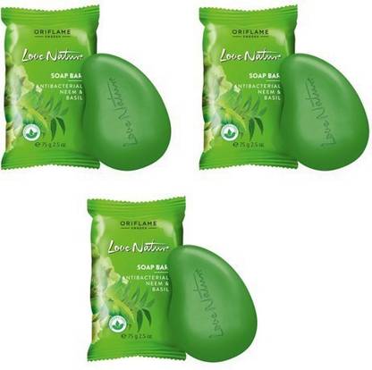 Oriflame Sweden Love Nature Soap Bar - Antibacterial Neem & Basil