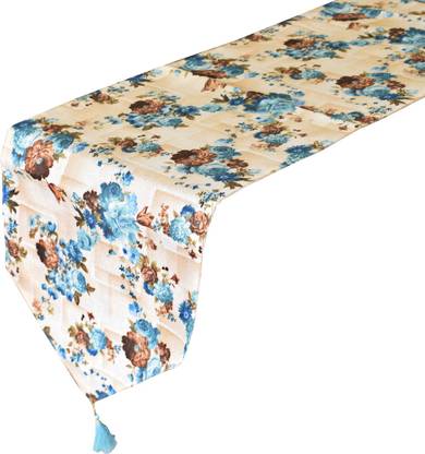 KUBER INDUSTRIES Blue 188 cm Table Runner