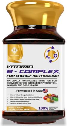 Mountainor Active Vitamin B Complex For Energy Metabolism, Contains Vitamin B1, B2, B3.