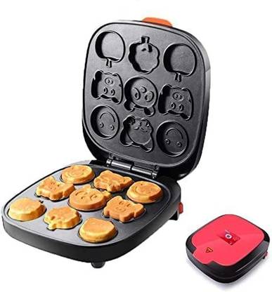 Vpllex Pancake Maker with 9 Cartoon Moulds, Multifunctional Pancake Maker, Waffle Maker with Non-Stick Coating and Cool Touch Handle for Home - Kitchen Waffle Maker