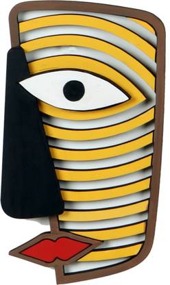 AAKRITI ART CREATIONS Maasai Sage Wall Decor Mask (6x11)