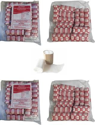 KABRION Open Wove Rolled Bandages BP Type III (7.5 CM x 5 M x 12 Nos) Pack of 2 Bandage Protector